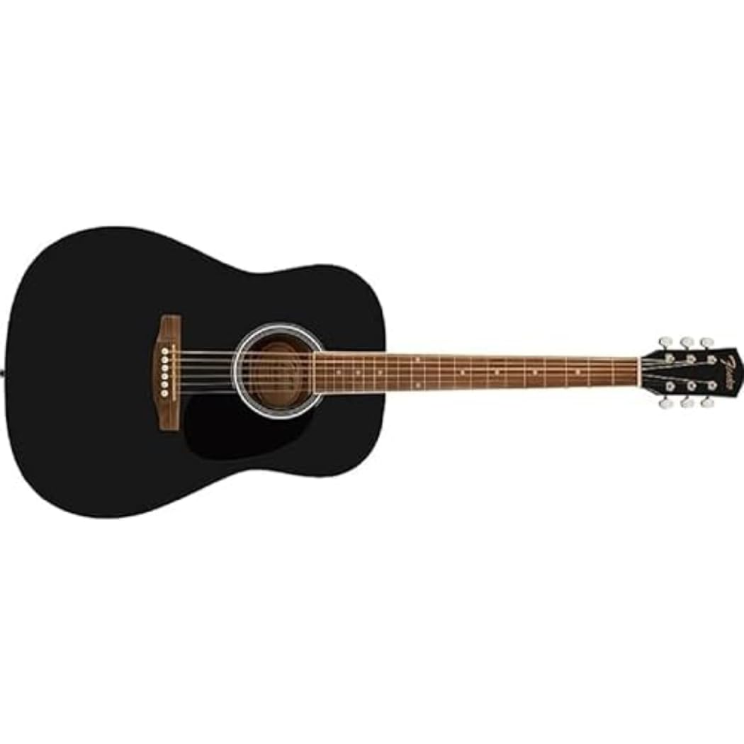 Fender FA-25 Dreadnought Acoustic Guitar, Walnut Fingerboard, Black