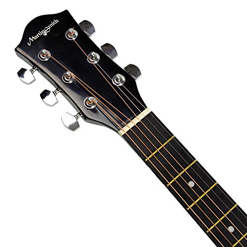 Martin Smith Acoustic Guitar with Guitar Strings, Guitar Plectrums & Guitar Strap