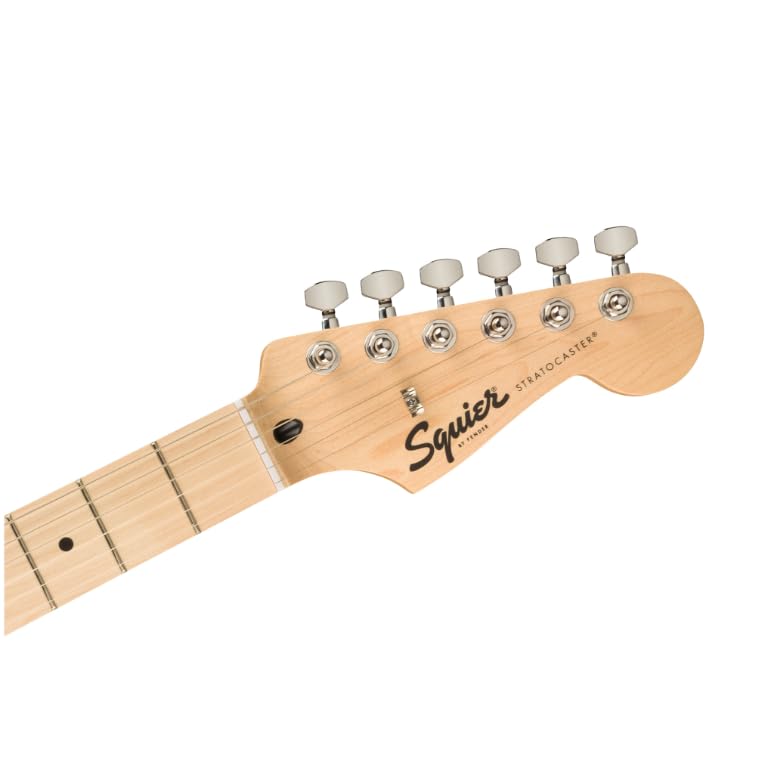 Squier by Fender Limited Edition Sonic® Stratocaster® Electric Guitar HSS, Maple Fingerboard, White Pickguard, Arctic White