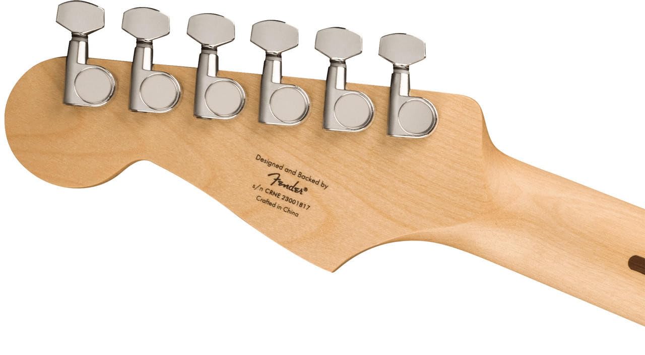 Squier by Fender Limited Edition Sonic® Stratocaster® Electric Guitar HSS, Maple Fingerboard, White Pickguard, Arctic White