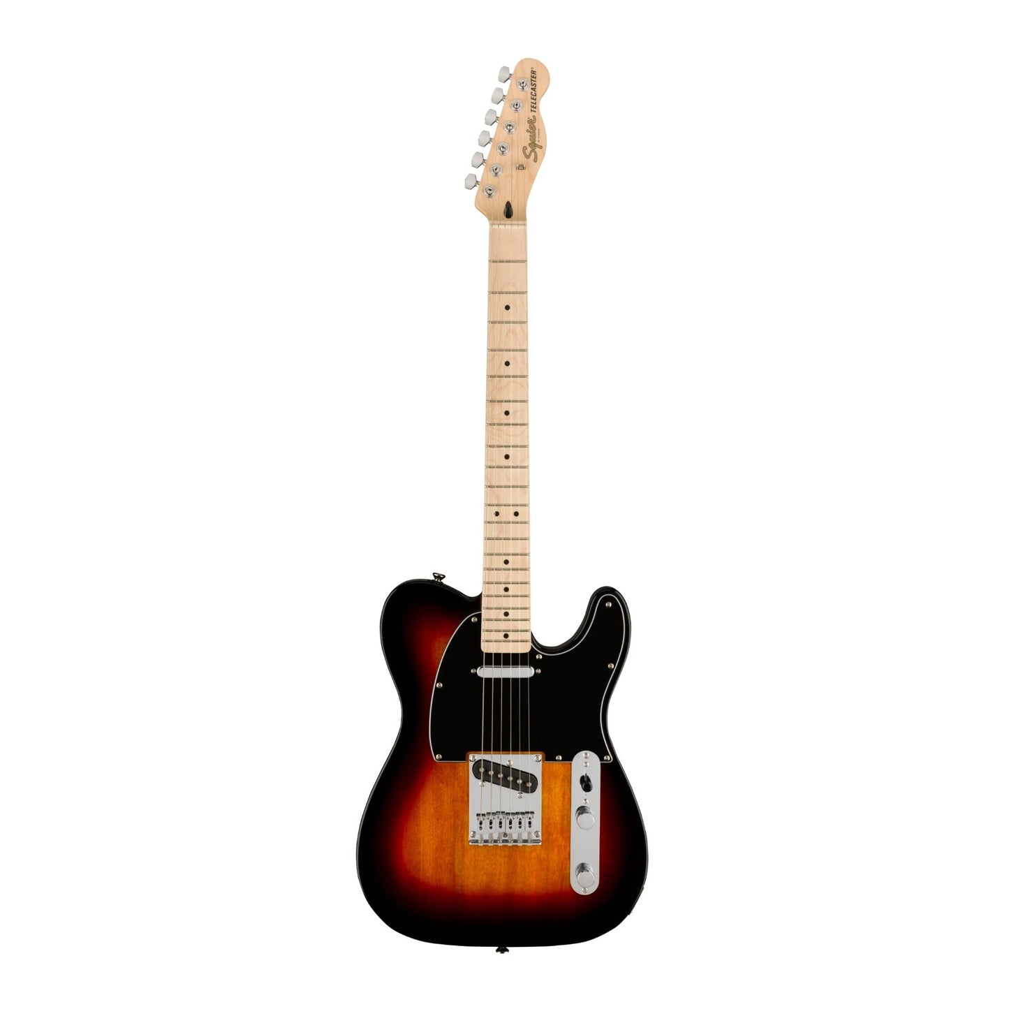 Squier by Fender Affinity Series Telecaster, Electric Guitar, Maple Fingerboard, Black Pickguard, 3 Colour Sunburst, Comes with Free Virtual Lessons