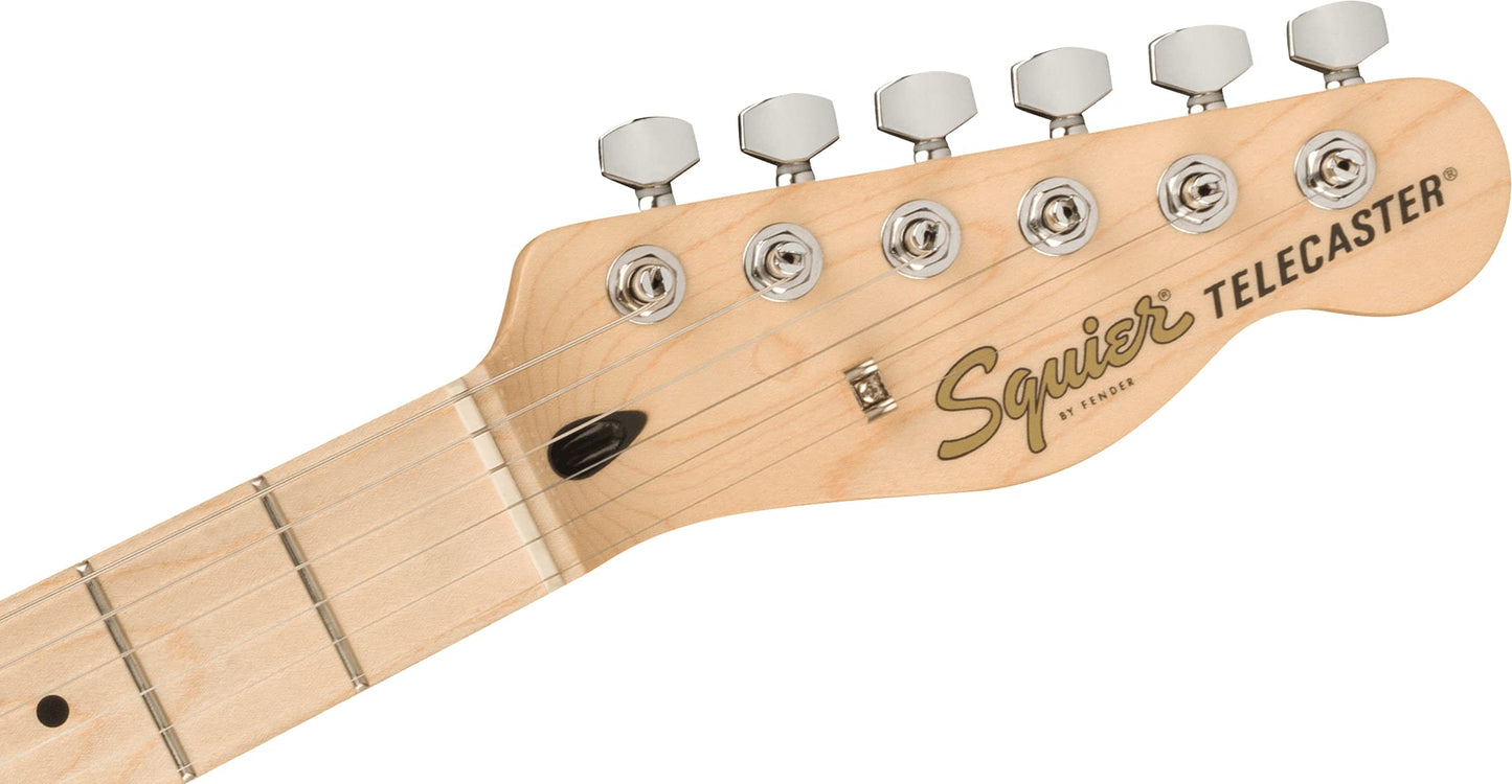Squier by Fender Affinity Series Telecaster, Electric Guitar, Maple Fingerboard, Black Pickguard, 3 Colour Sunburst, Comes with Free Virtual Lessons