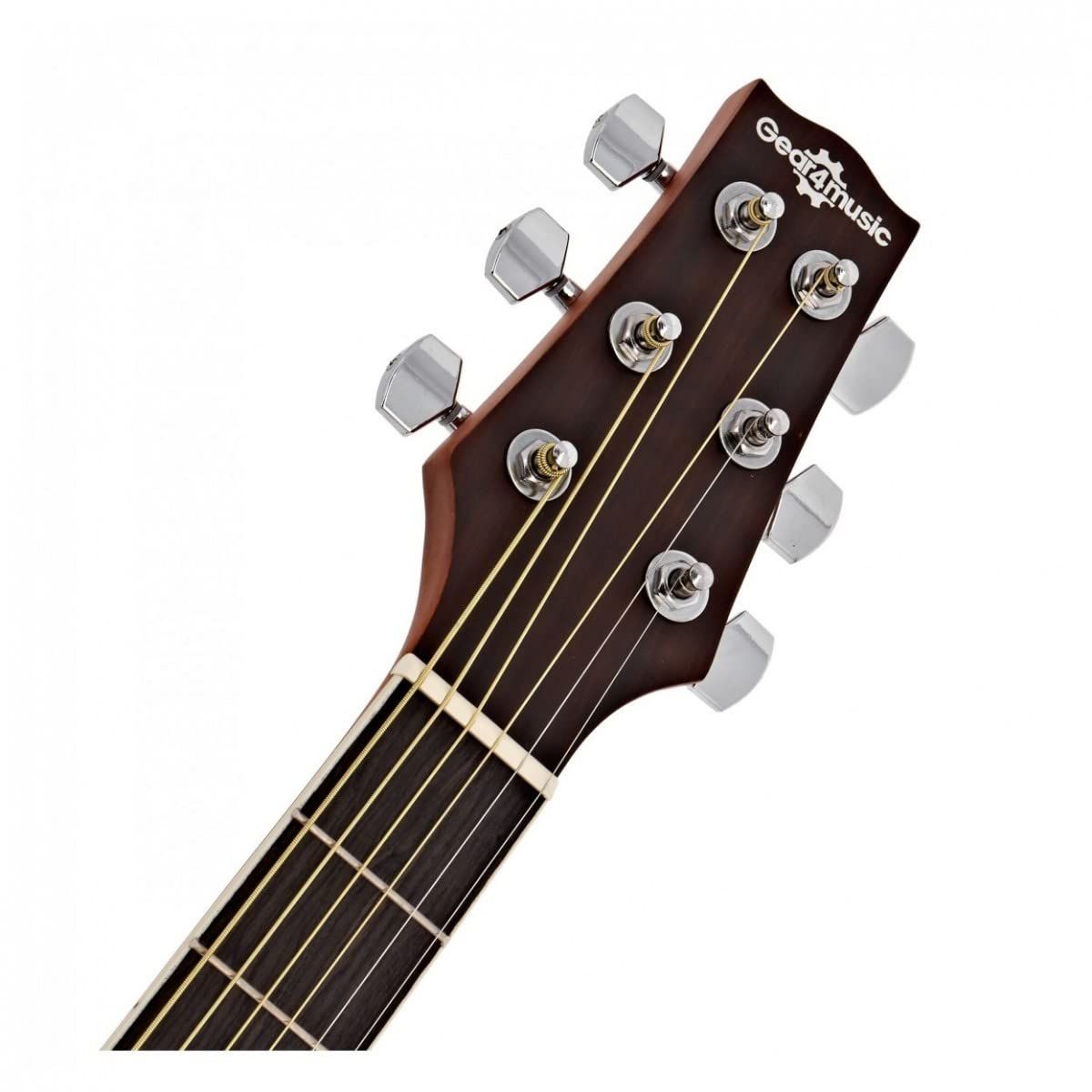 Roundback Electro Acoustic Guitar by Gear4music with Accessories Black