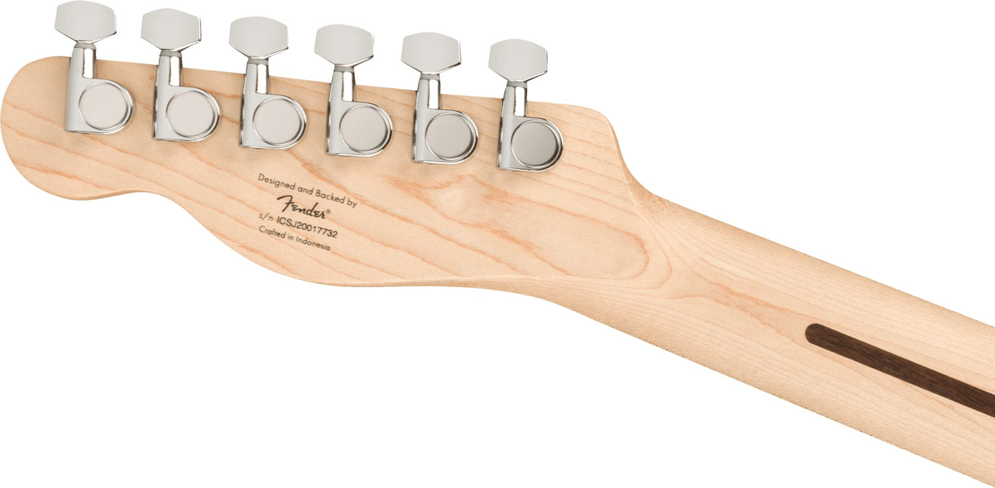 Squier by Fender Affinity Series Telecaster, Electric Guitar, Maple Fingerboard, Black Pickguard, 3 Colour Sunburst, Comes with Free Virtual Lessons