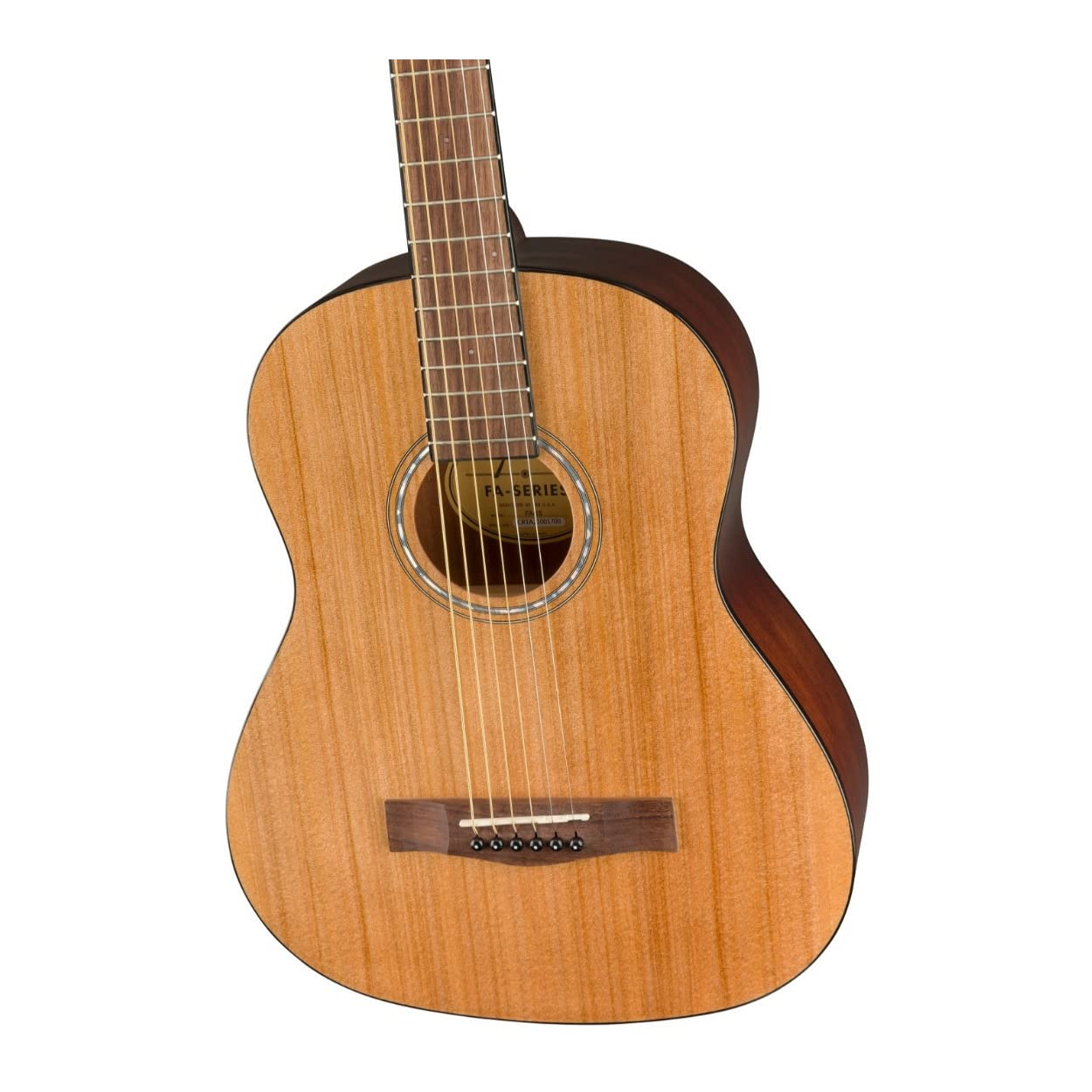 Fender FA-15 Acoustic Guitar, 3/4 Size Steel String, Natural, includes a Guitar Gig Bag