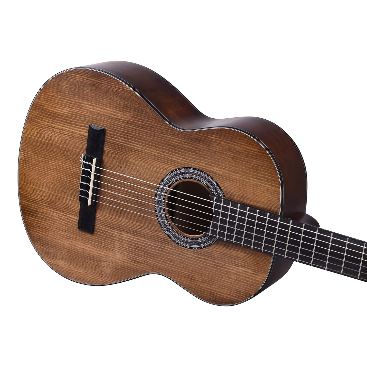 Winzz 4/4 Full Size Classical Spanish Guitar for Adults Beginners with Complete Accessories (39 Inches, Matte Brown)