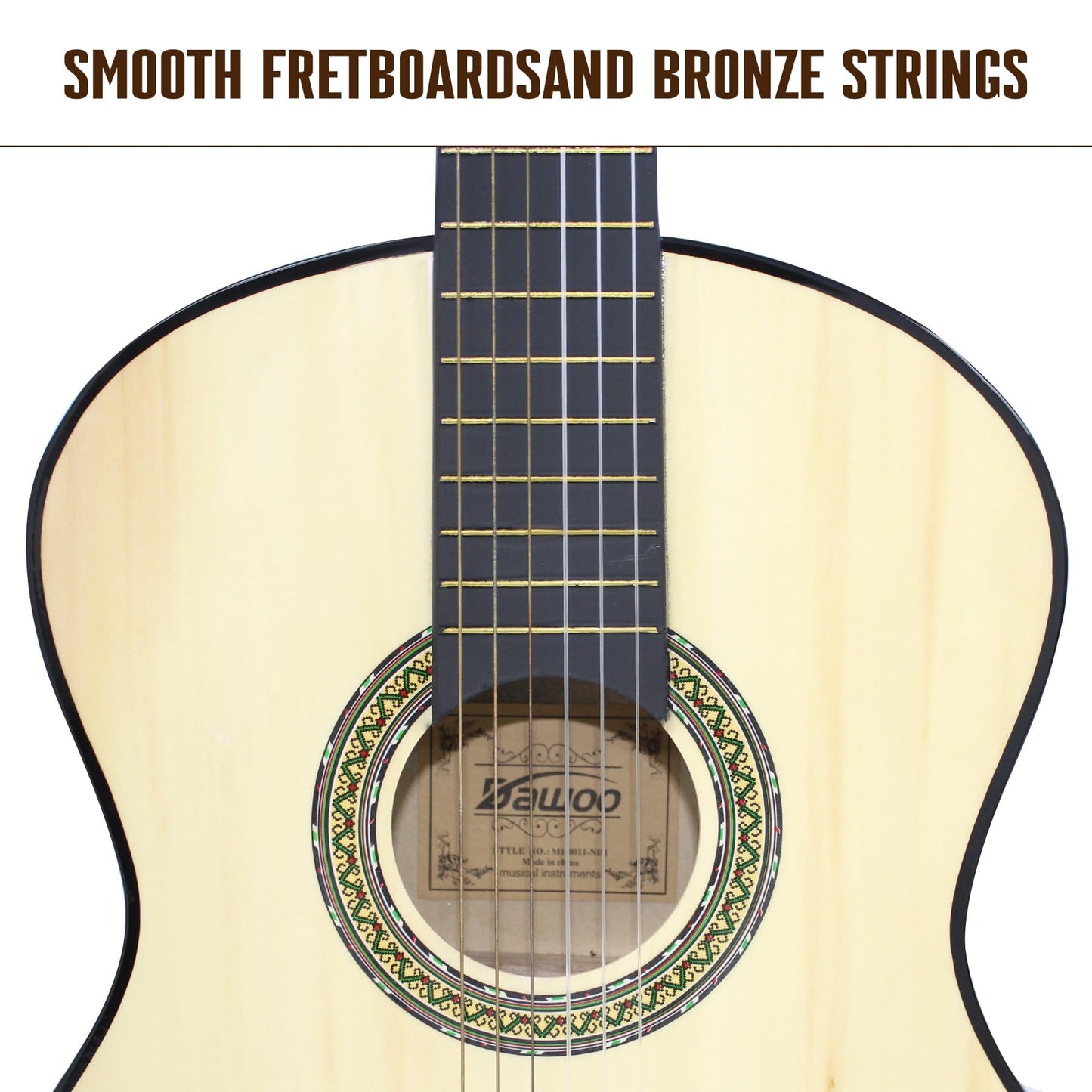 DAWOO 3/4 Size Acoustic Guitar,36 inch Classic Guitar,A Quality Choice for Beginners and Music Lovers.(36 inch)