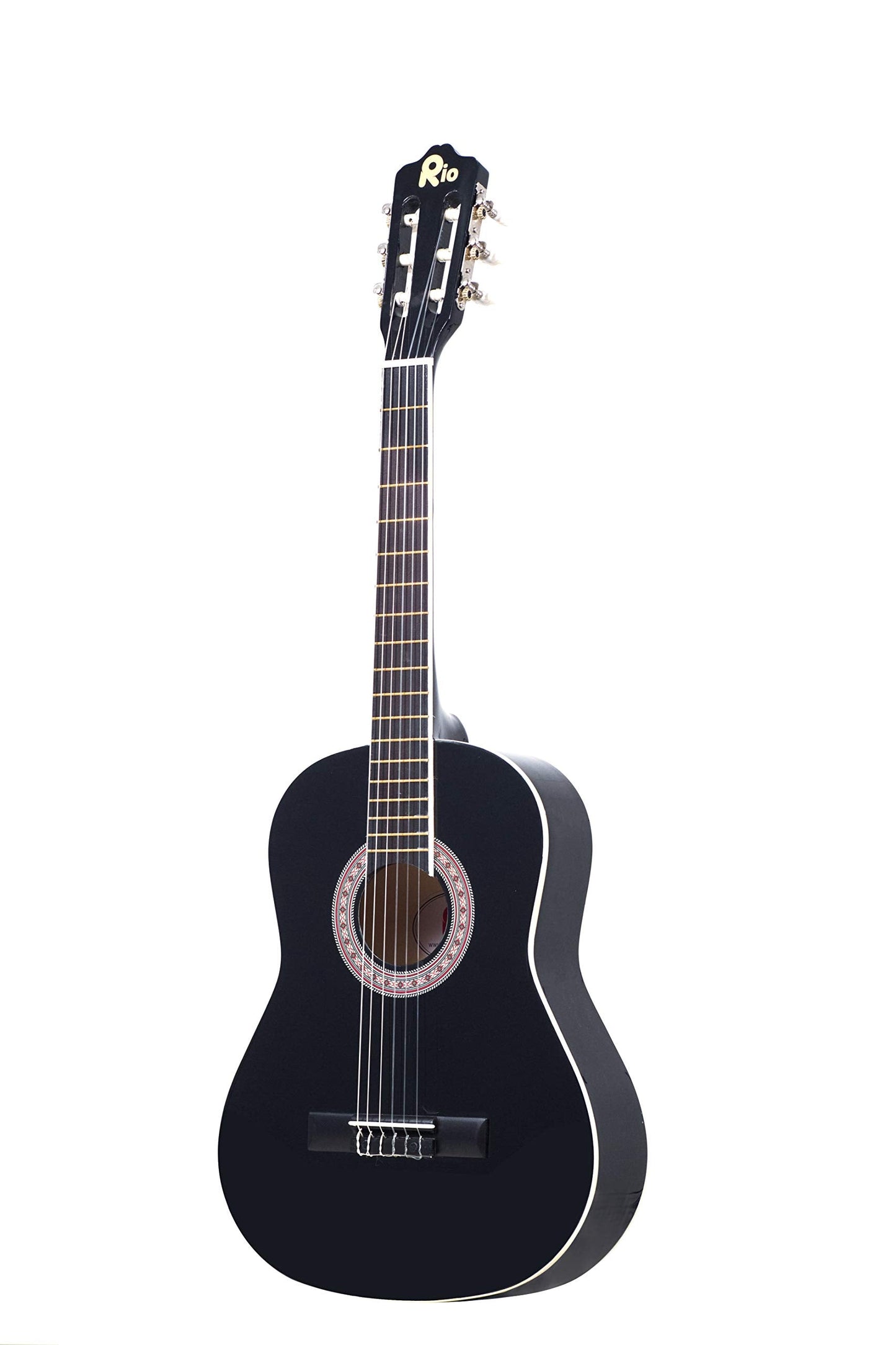 Rio 3/4 Size Classical Guitar Pack For Junior beginners - Suit 9 To 12 Years - New (Black)