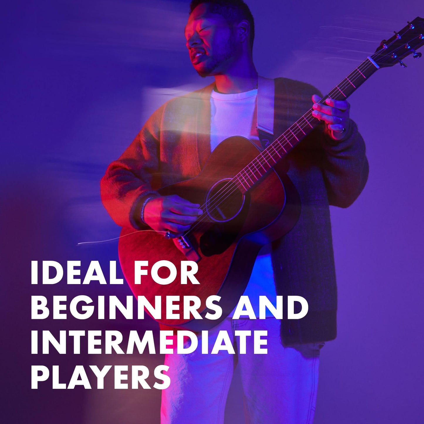 Fender CD-60S Dreadnought, Walnut Fingerboard, All-Mahogany, Natural, Full Size, 970110022, Comes with Free Virtual Lessons