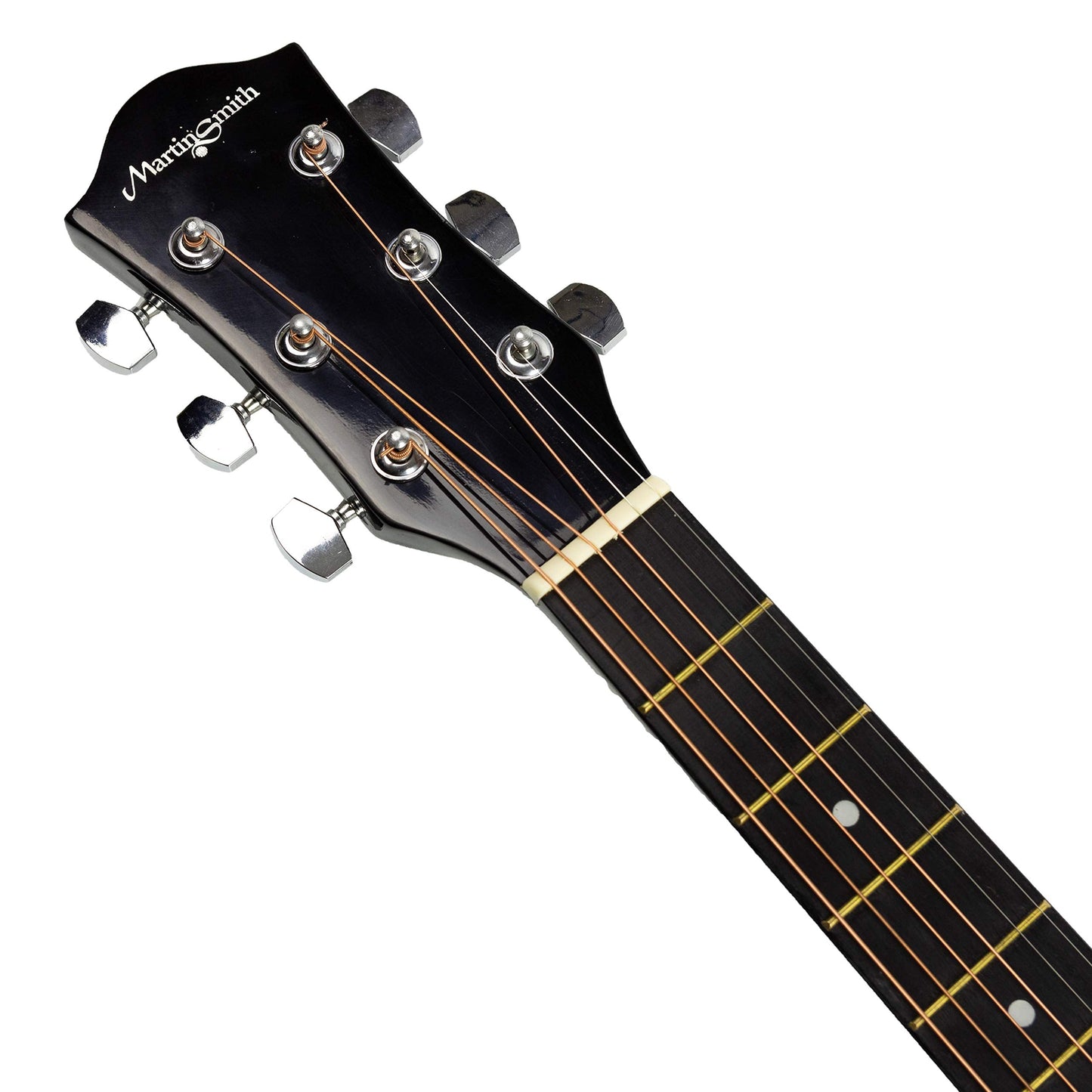 Martin Smith Acoustic Guitar with Guitar Strings, Guitar Plectrums & Guitar Strap
