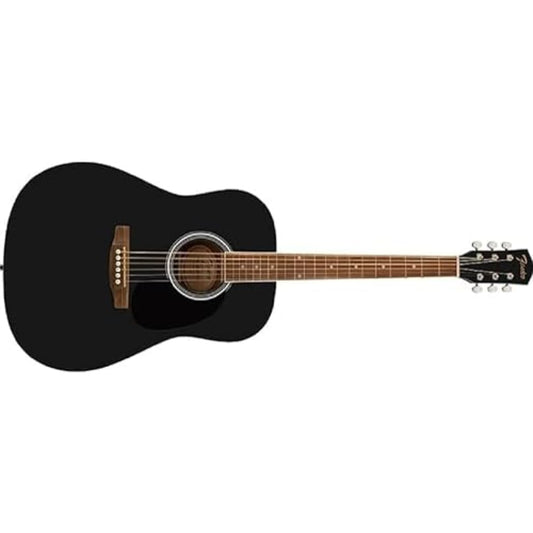 Fender FA-25 Dreadnought Acoustic Guitar, Walnut Fingerboard, Black